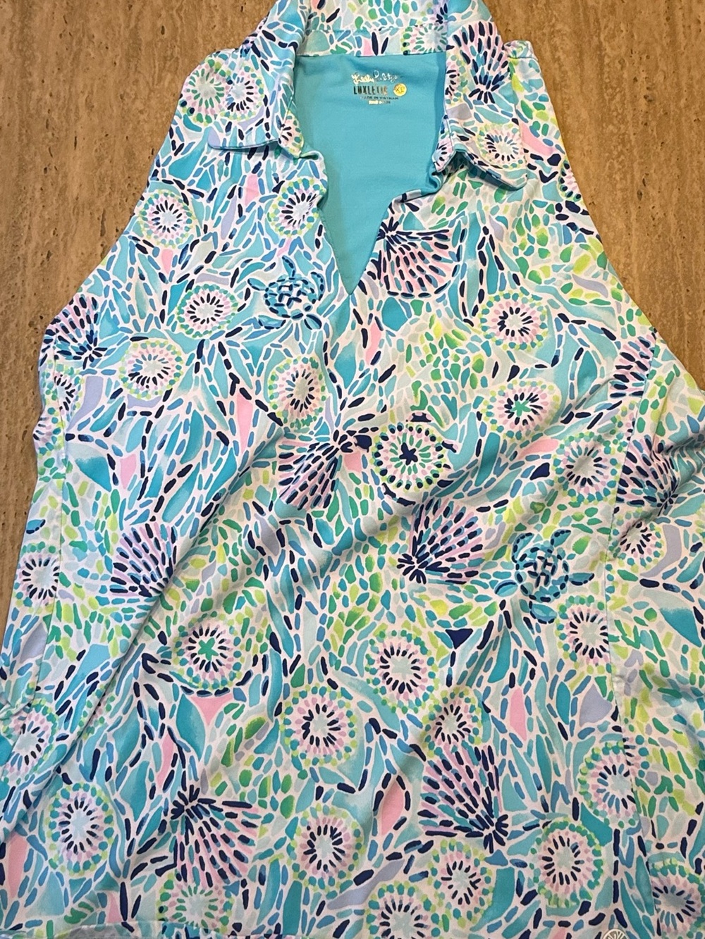 Lilly Pulitzer size Xl multi colored collared top